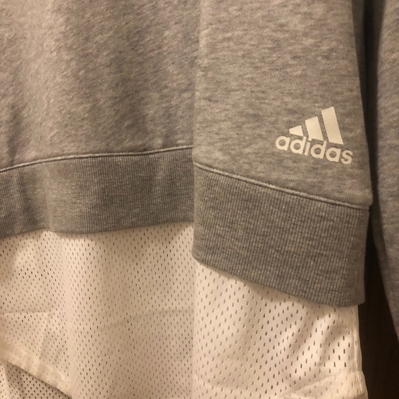 Adidas Crop Mesh Sweater - Picture 2 of 3